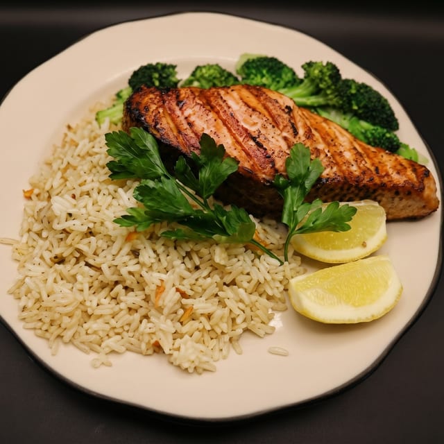 Grilled Salmon.