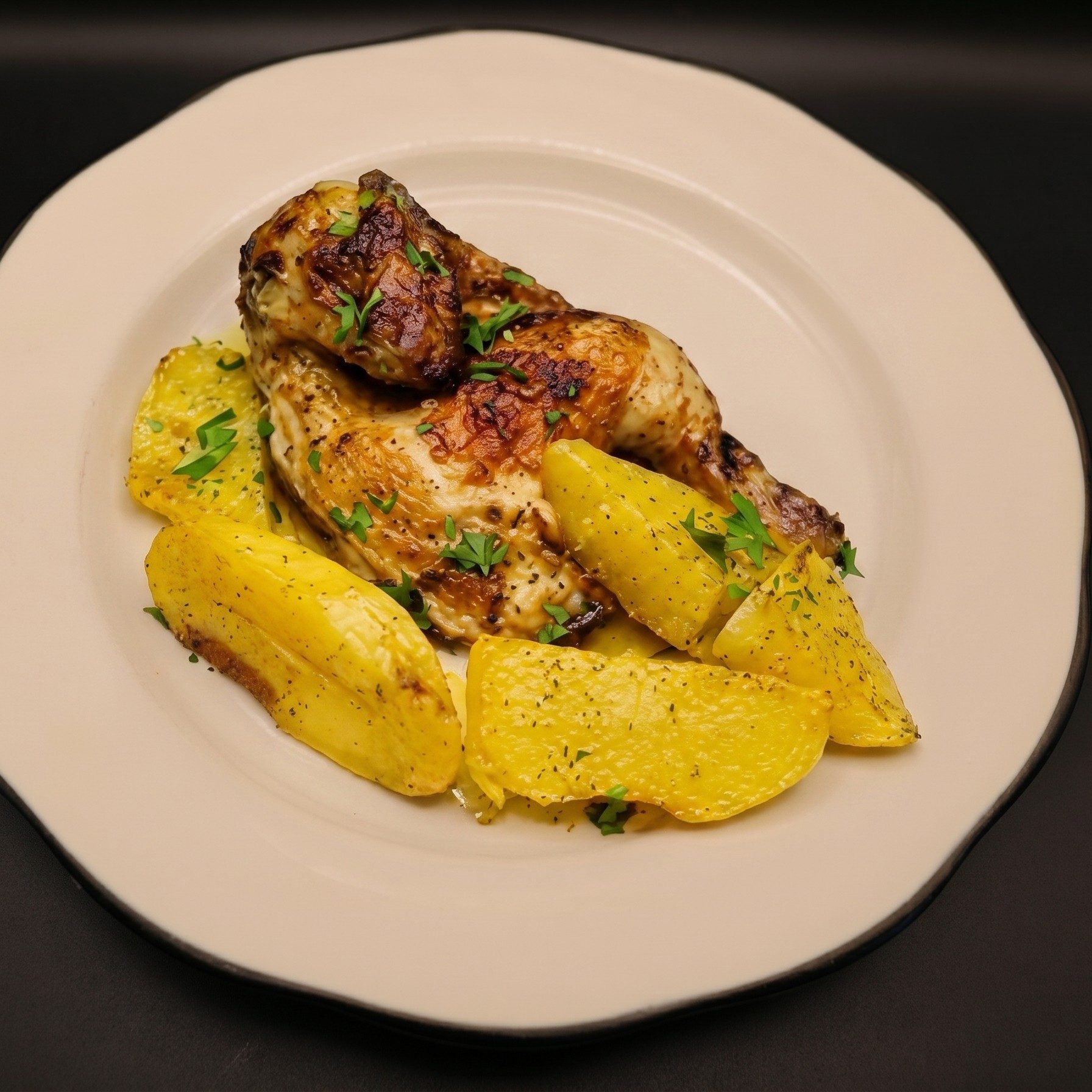 1/2 Roasted Chicken.