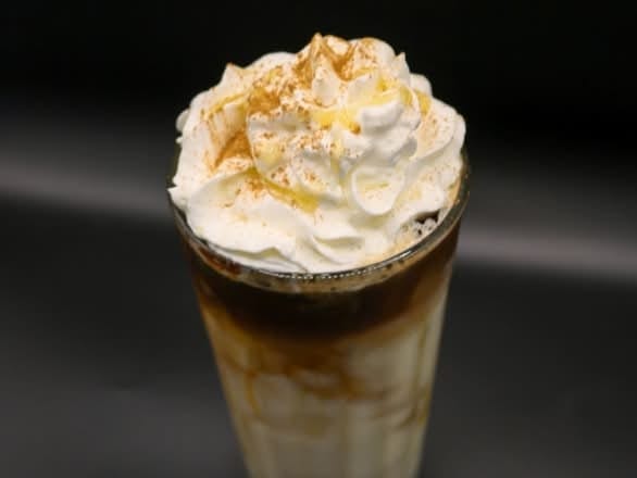 Iced Banana Maple Latte.