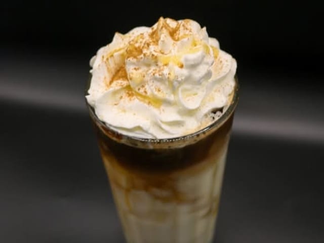 Iced Banana Maple Latte.